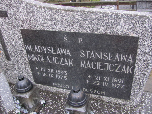 Stanisława Maciejczak 1891 Zgorzelec - Grobonet - Wyszukiwarka osób pochowanych