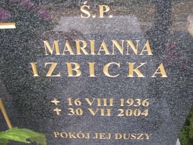 Marianna Izbicka 1936 Zgorzelec - Grobonet - Wyszukiwarka osób pochowanych