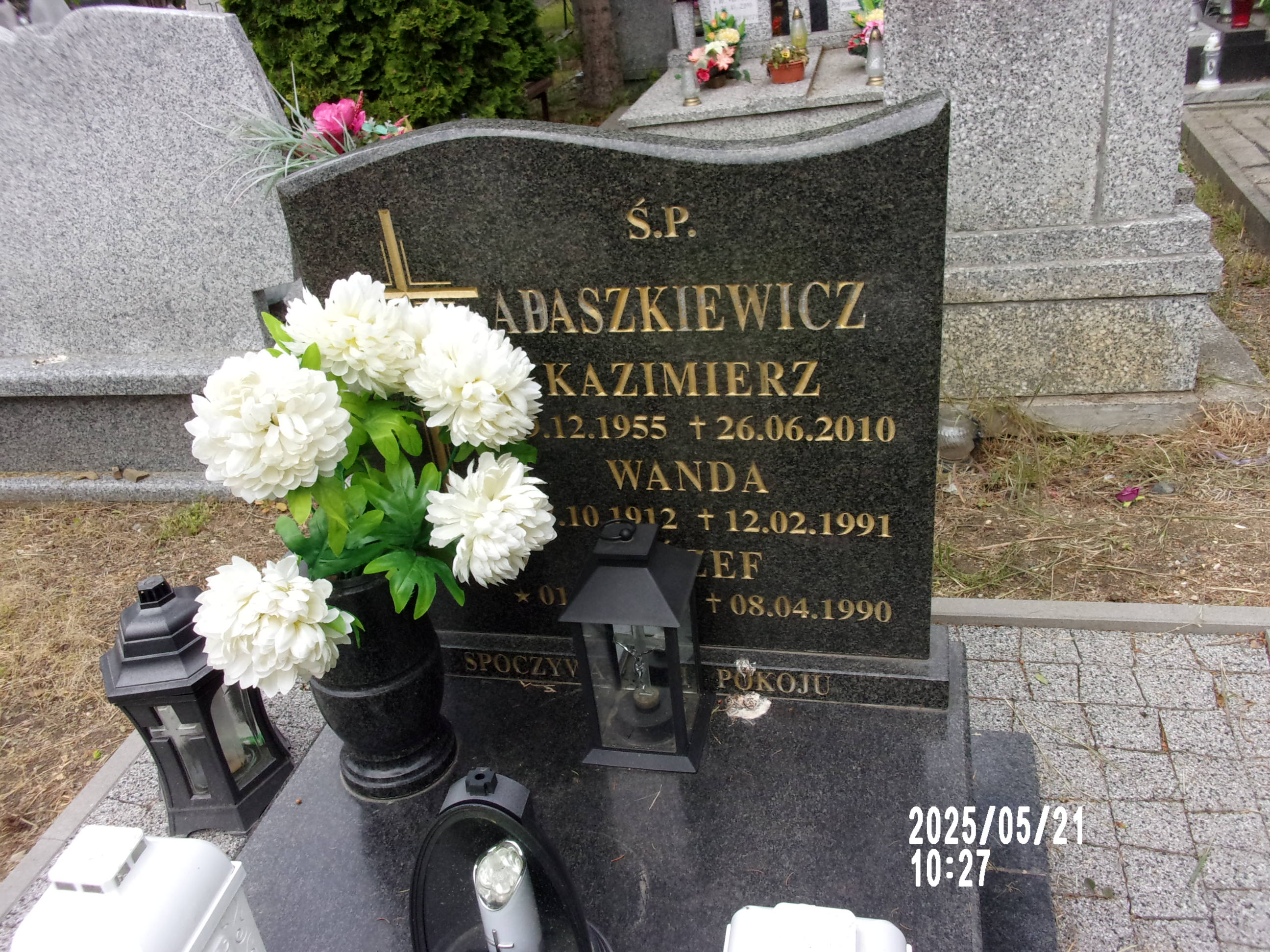 Józef Adaszkiewicz 1910 Zgorzelec - Grobonet - Wyszukiwarka osób pochowanych