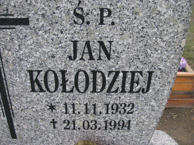 Grób Jan Kołodziej
