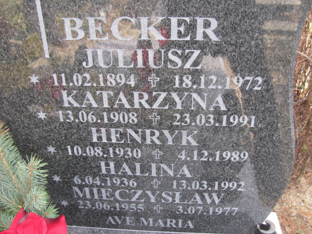 Katarzyna Becker 1908 Zgorzelec - Grobonet - Wyszukiwarka osób pochowanych