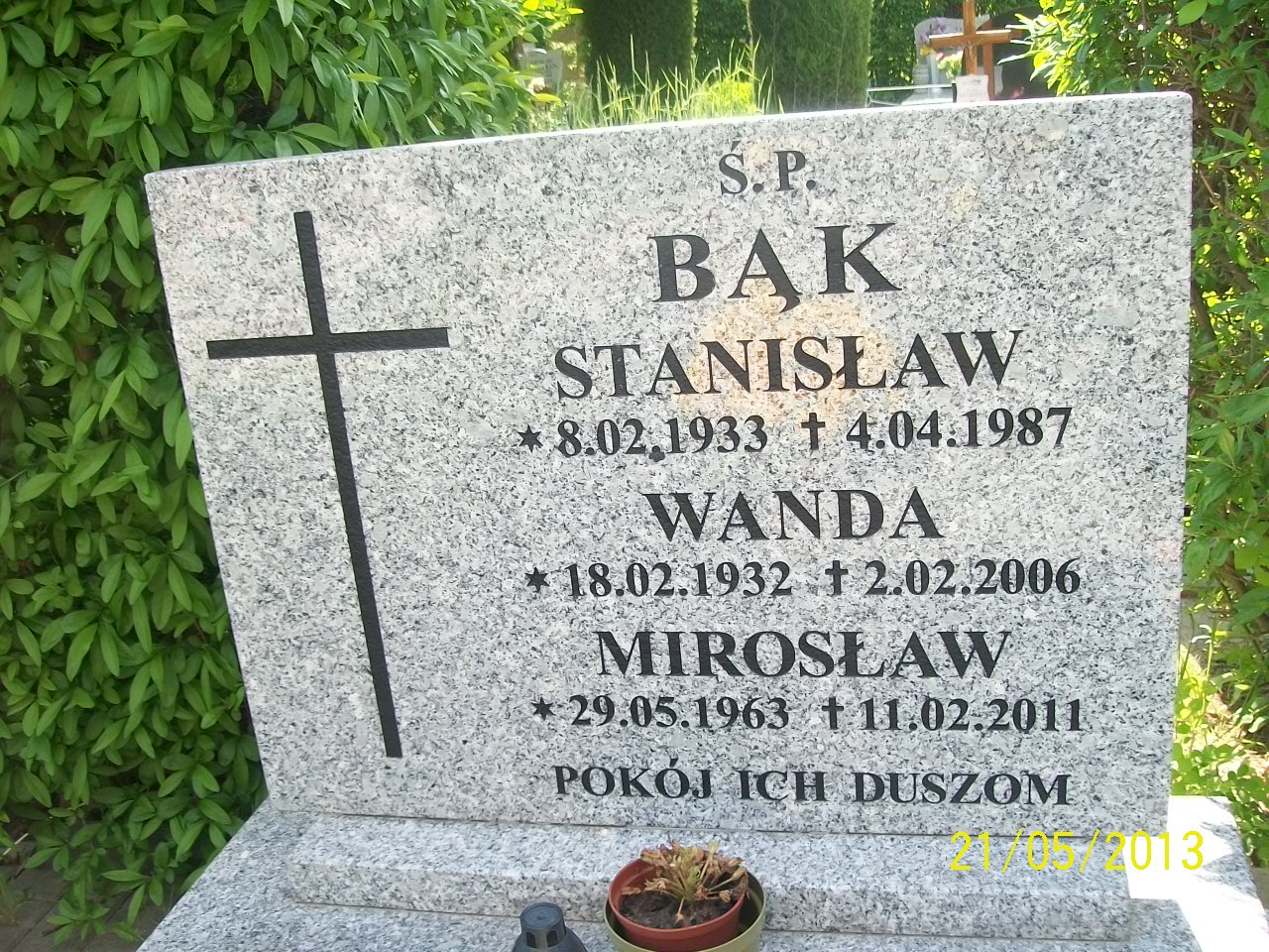 Stanisław Bąk 1933 Zgorzelec - Grobonet - Wyszukiwarka osób pochowanych