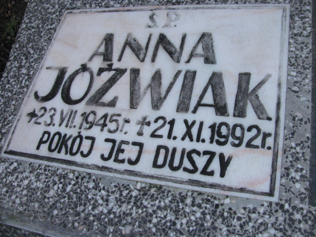 Anna Jóźwiak 1945 Zgorzelec - Grobonet - Wyszukiwarka osób pochowanych