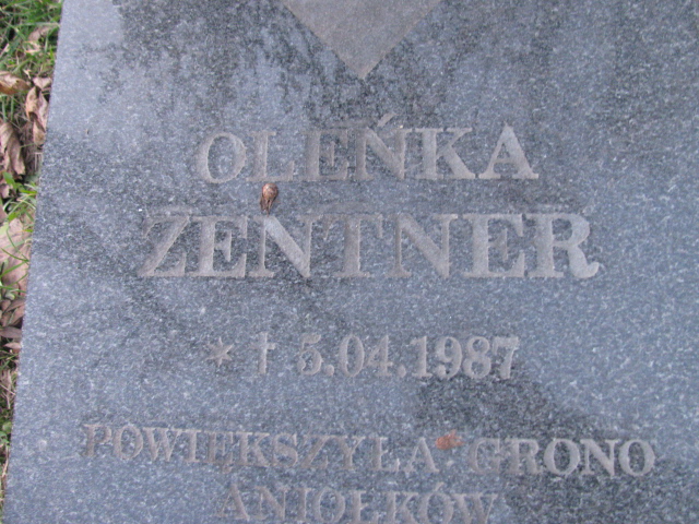 Olga Zentner 1987 Zgorzelec - Grobonet - Wyszukiwarka osób pochowanych