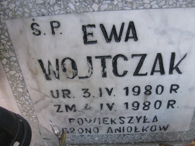 Katarzyna Ewa Wojtczak 1980 Zgorzelec - Grobonet - Wyszukiwarka osób pochowanych