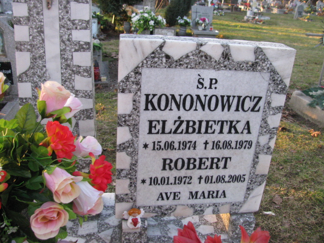 Elżbieta Kononowicz 1974 Zgorzelec - Grobonet - Wyszukiwarka osób pochowanych
