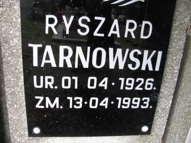 Ryszard Tarnowski 1926 Zgorzelec - Grobonet - Wyszukiwarka osób pochowanych