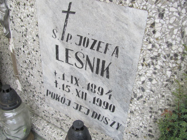 Józefa Leśnik 1894 Zgorzelec - Grobonet - Wyszukiwarka osób pochowanych