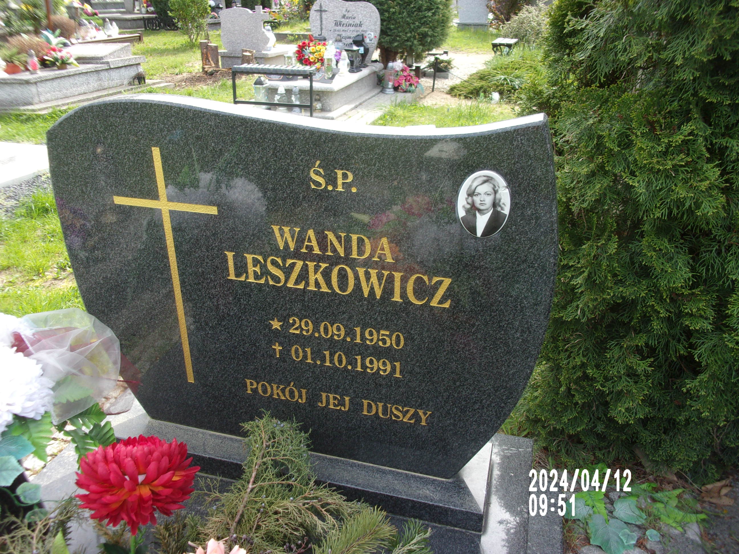 Wanda Leszkowicz 1950 Zgorzelec - Grobonet - Wyszukiwarka osób pochowanych
