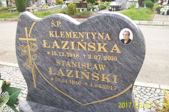 Klementyna Łazińska 1948 Zgorzelec - Grobonet - Wyszukiwarka osób pochowanych