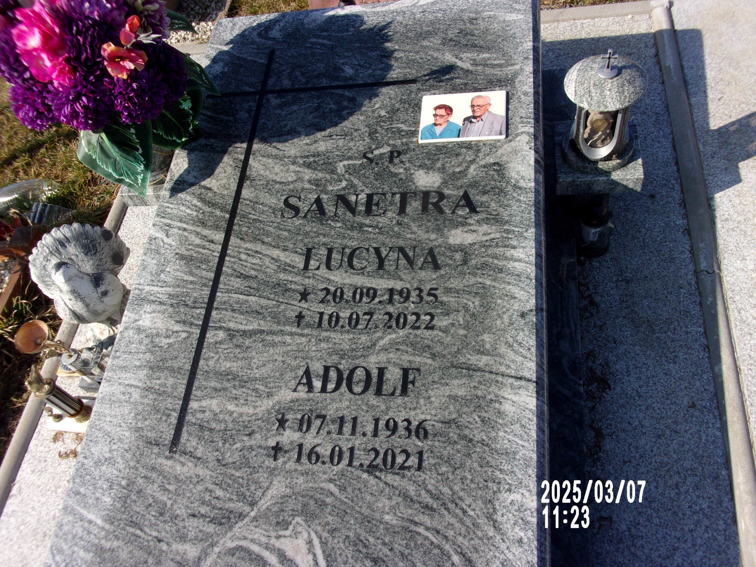 Grób Lucyna Sanetra