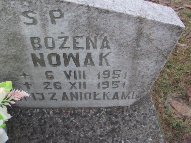 Bożena Jadwiga Nowak 1951 Zgorzelec - Grobonet - Wyszukiwarka osób pochowanych