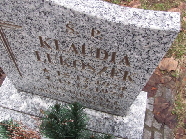 Klaudia Lukoszek 1974 Zgorzelec - Grobonet - Wyszukiwarka osób pochowanych
