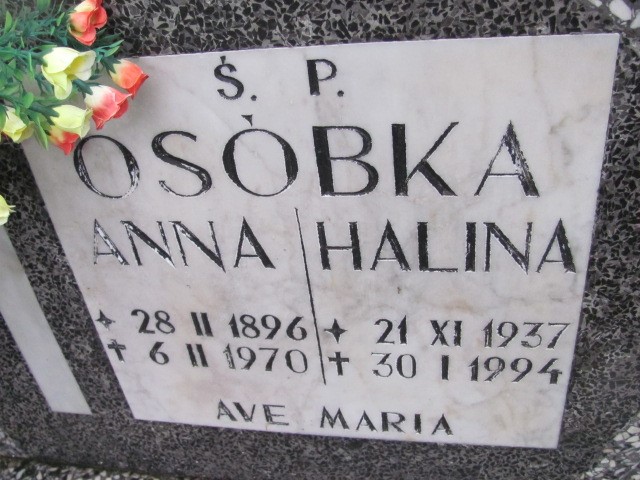 Halina Osóbka 1937 Zgorzelec - Grobonet - Wyszukiwarka osób pochowanych