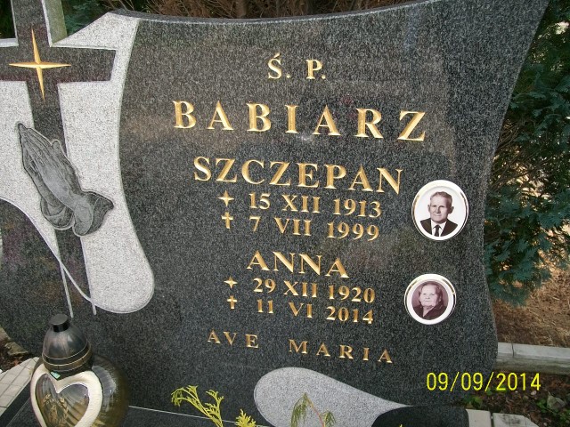 Szczepan Babiarz 1913 Zgorzelec - Grobonet - Wyszukiwarka osób pochowanych